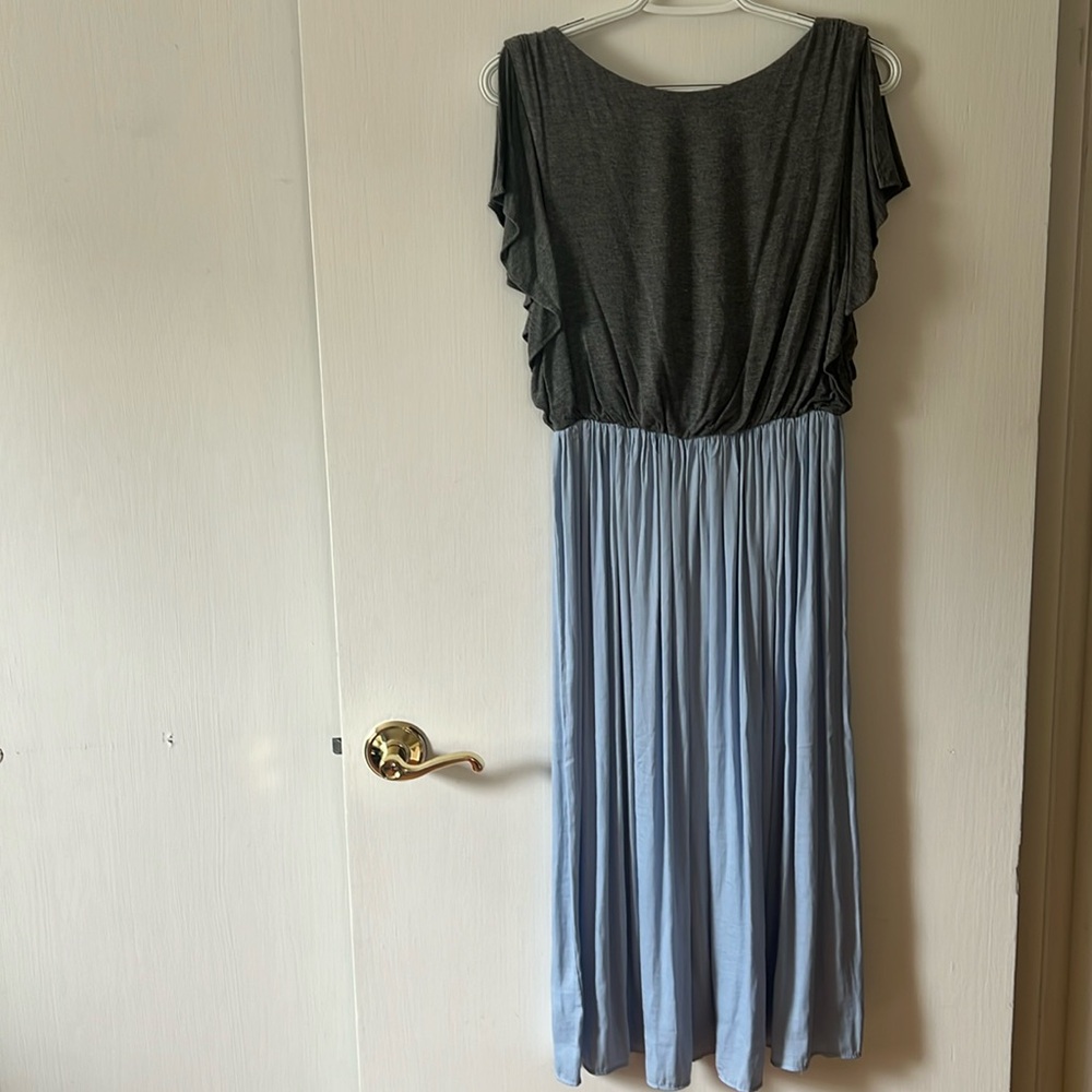 Loft semi backless with strap midi dress